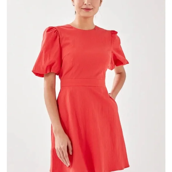 love bonito red dress Halter Neck A-Line Midaxi Dress